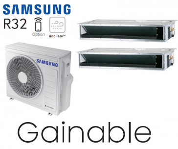 Samsung Doppel-Split-Klimaanlage AJ068TXJ3KG + 1 AJ026TNLPEG + 1 AJ035TNLPEG