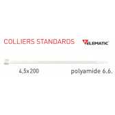 Standardkabelbinder Naturel 200x4,5 mm von "Elematic". 