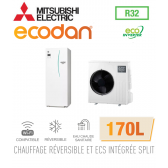 Ecodan Reversible SPLIT HYDROBOX DUO 170L R32 ERST17D-VM2D + SUZ-SWM60VA