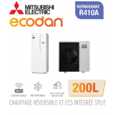 Ecodan Reversible SPLIT HYDROBOX DUO 200L R410a ERST20C-VM2D + PUHZ-SW100VAA