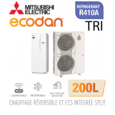 Ecodan Reversible SPLIT HYDROBOX DUO 200L R410a ERST20C-VM2D + PUHZ-SW120YHA dreiphasig