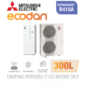 Ecodan Reversible SPLIT HYDROBOX DUO 300L R410a ERST30C-VM2ED + PUHZ-SW120VHA
