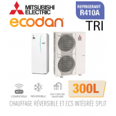 Ecodan Reversible SPLIT HYDROBOX DUO 300L R410a ERST30C-VM2ED + PUHZ-SW120YHA dreiphasig