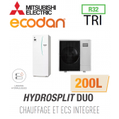Ecodan HYDROSPLIT DUO-HEIZUNGSGERÄT 200L R32 EHPT20X-VM6D + PUZ-WM112YAA